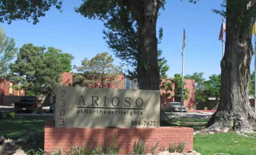 arioso apartments sign