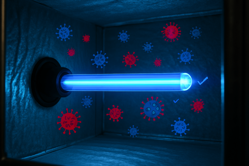 2025 08 andersonaircorps.com UV light kills germs HVAC duct v1